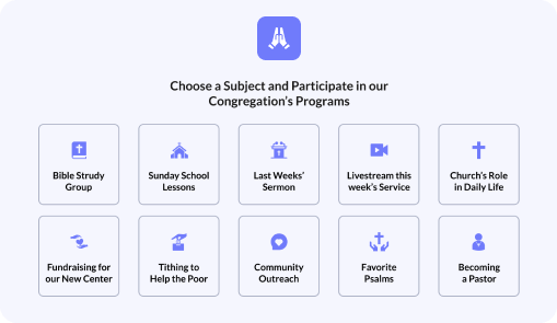 All Subjects and sub-topics can contain the content of your choice. For example, a religious
organization could use our existing infrastructure to promote your own ideas.